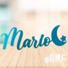Nombre de madera con detalle personalizado