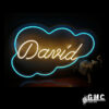 neon nombre con nube
