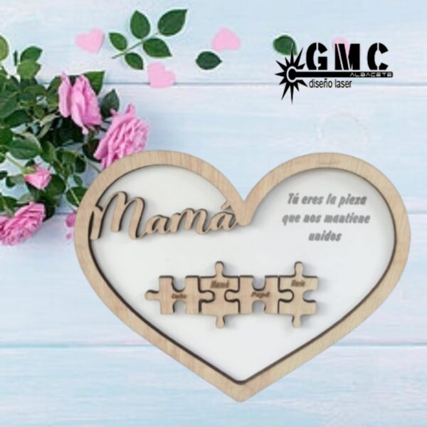 Decoracion puzzle especial dia de la madre